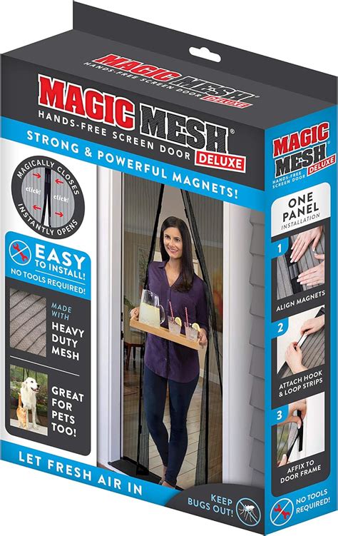 Magic mesh french door screen